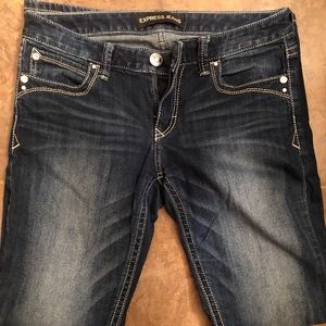 Express Barely Boot Straight Jeans